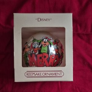 Disney Merry Characters Ornament with Red and Green